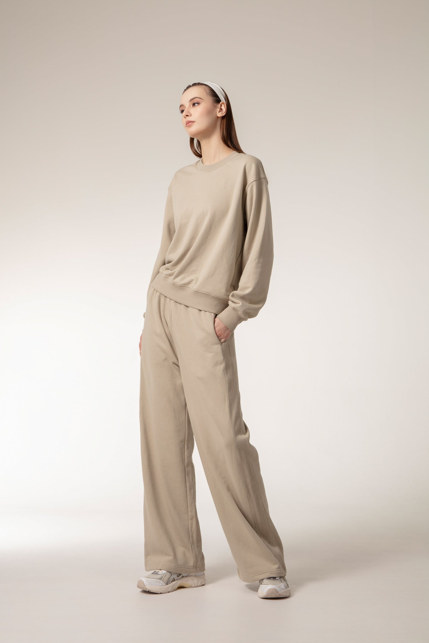 CUSHY Sweats pants - Taupe