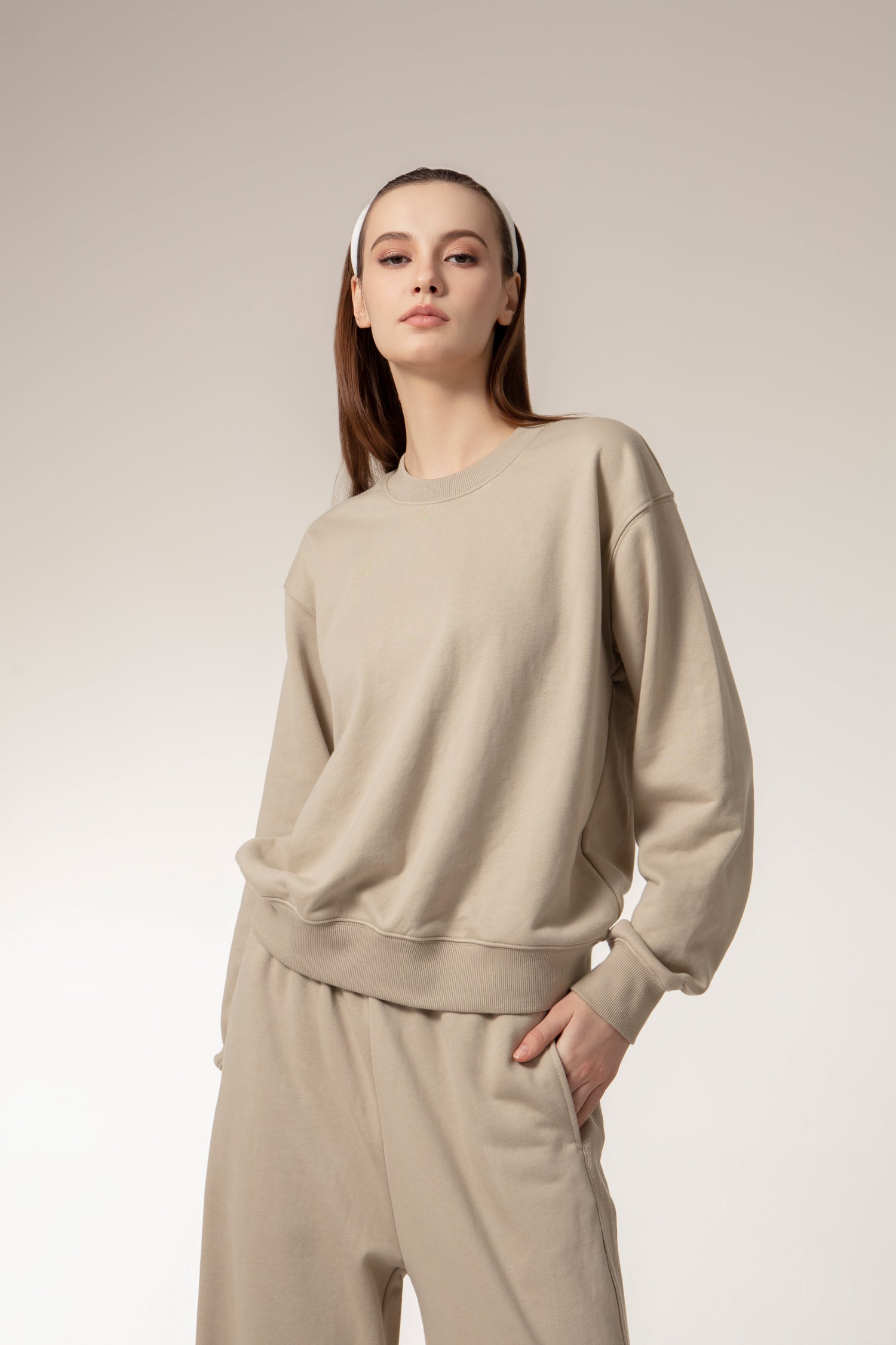 CUSHY Sweats pants - Taupe