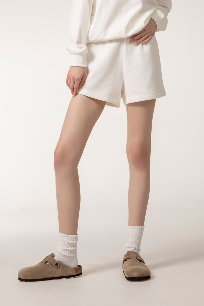 CUSHY Sweats Shorts - White