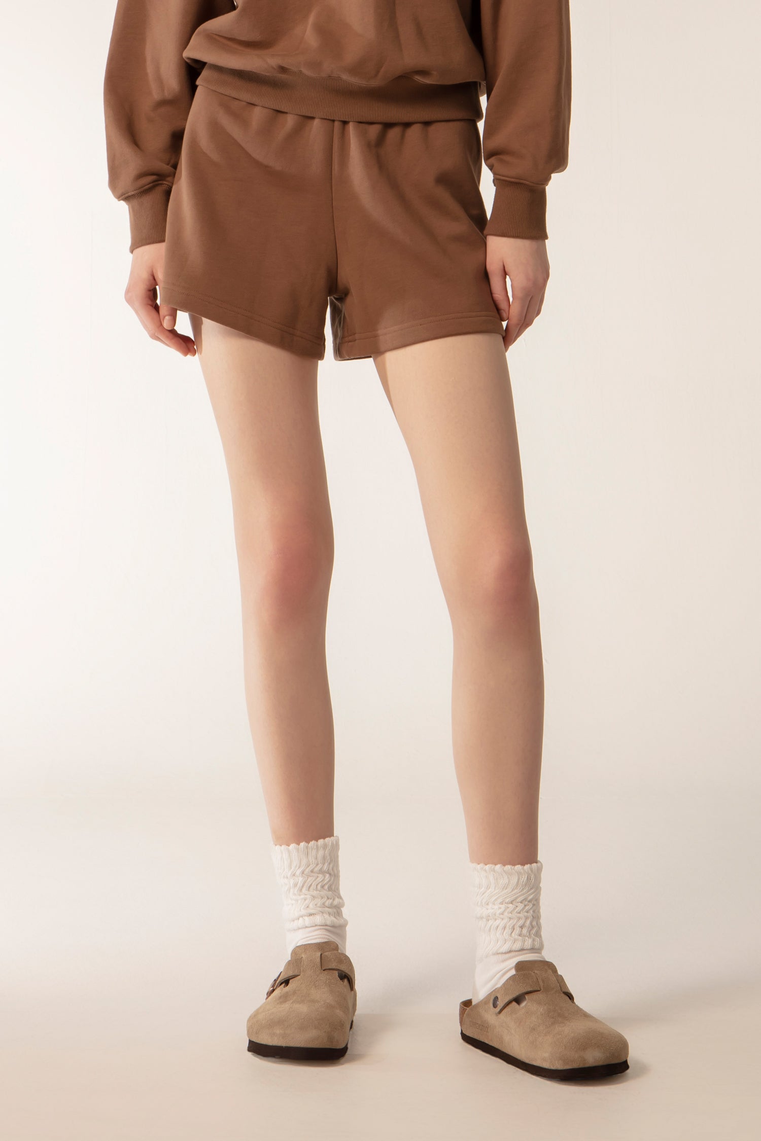 CUSHY Sweats Shorts - Mocha