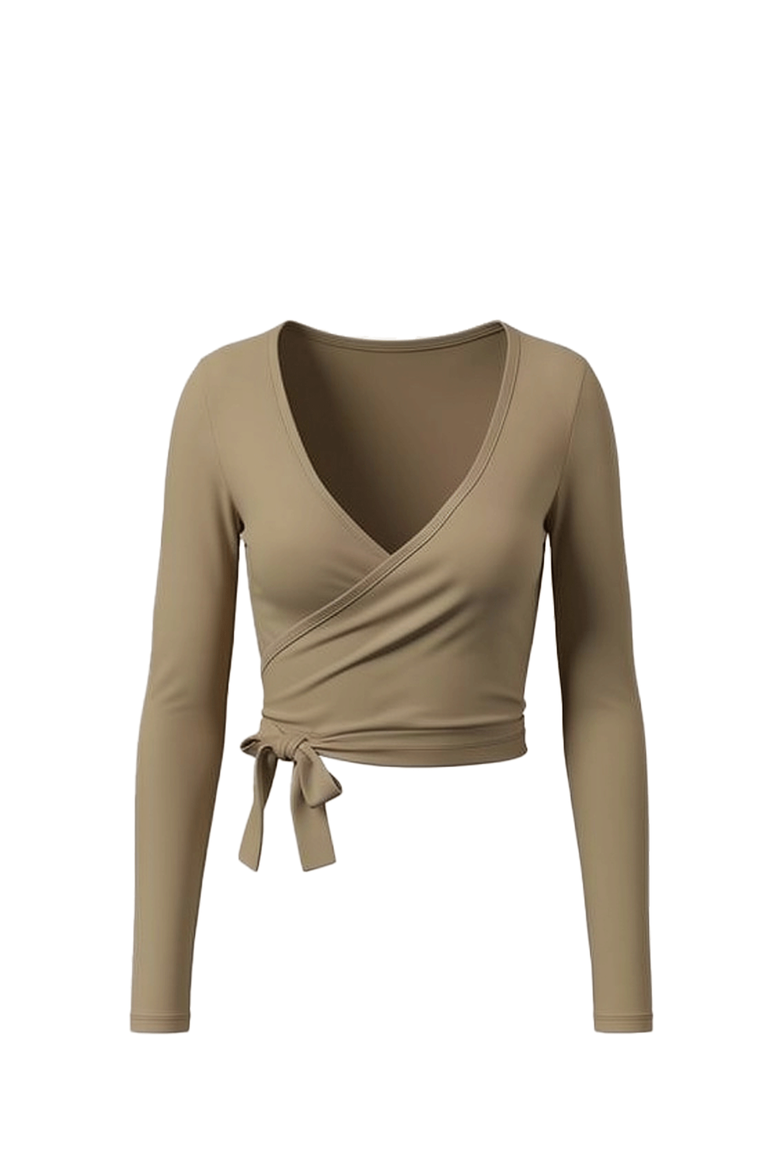 DOLLY Wrap Top in Caramel