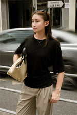 KAE Merino Top in Black