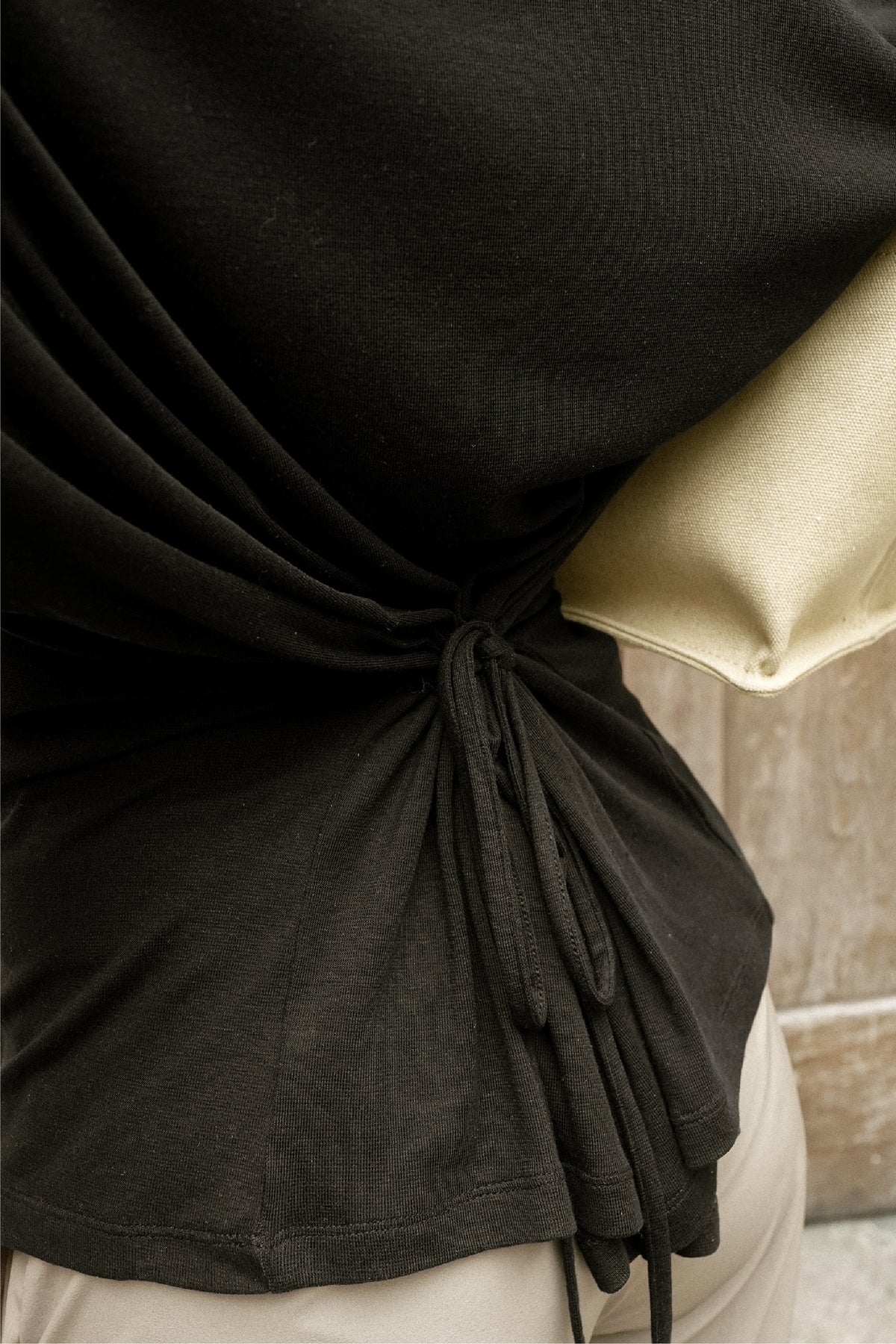 KAE Merino Top in Black