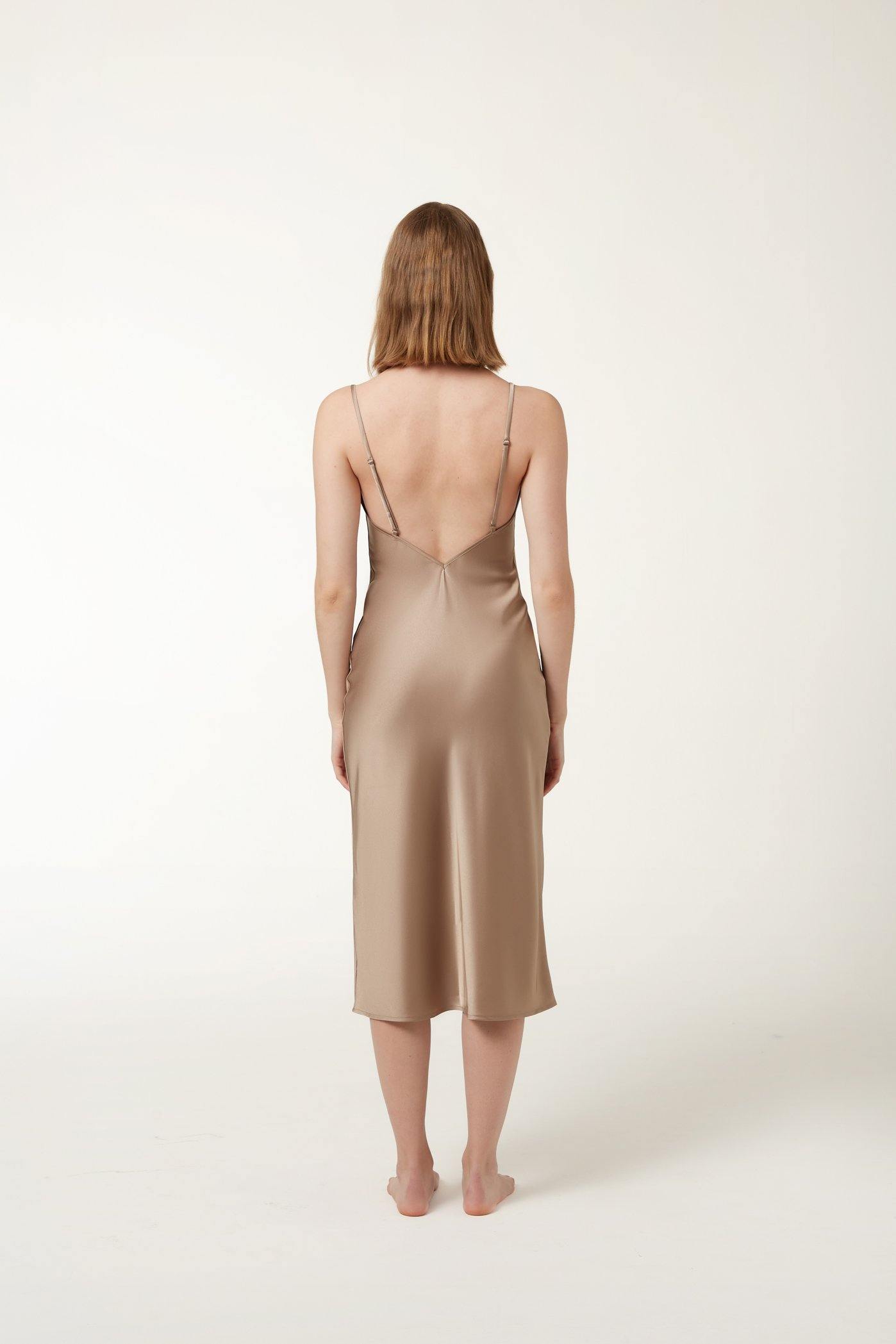 PAIGE Dress - Taupe - ANNIBODY