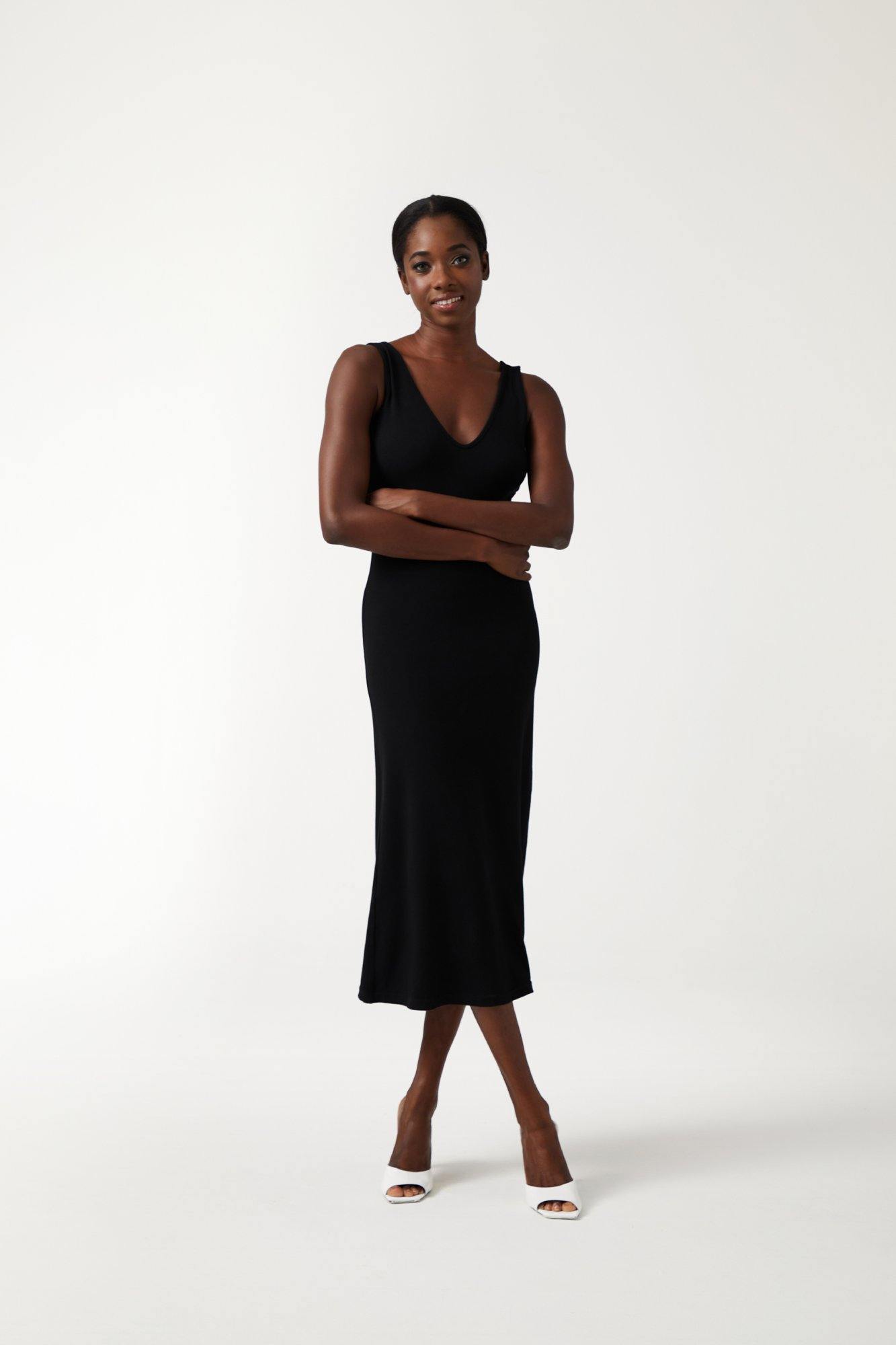 OPAL Dress - Black - ANNIBODY