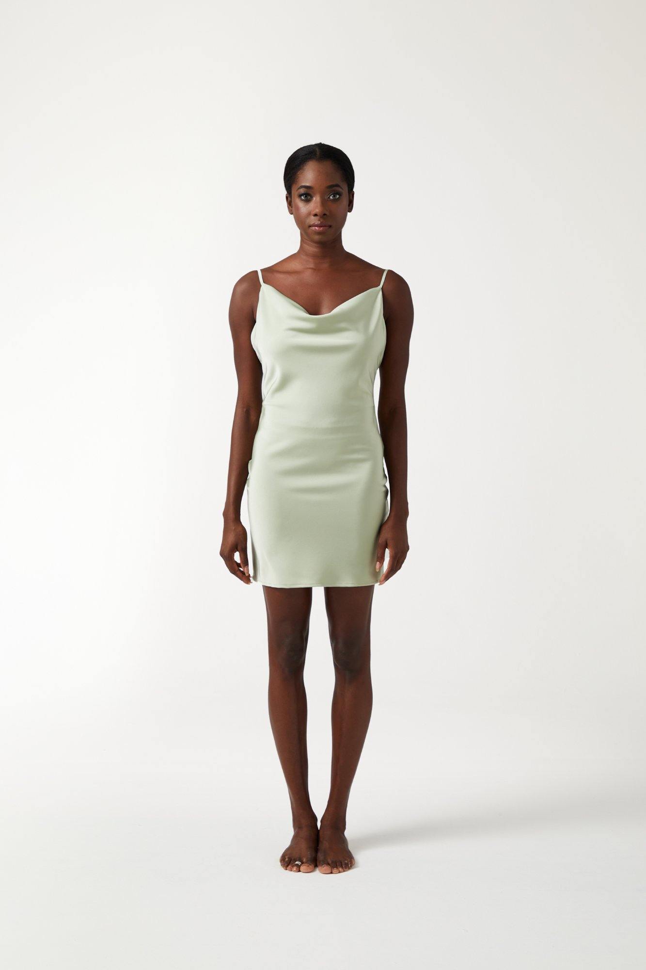 PAIGE Mini Dress - Sage - ANNIBODY