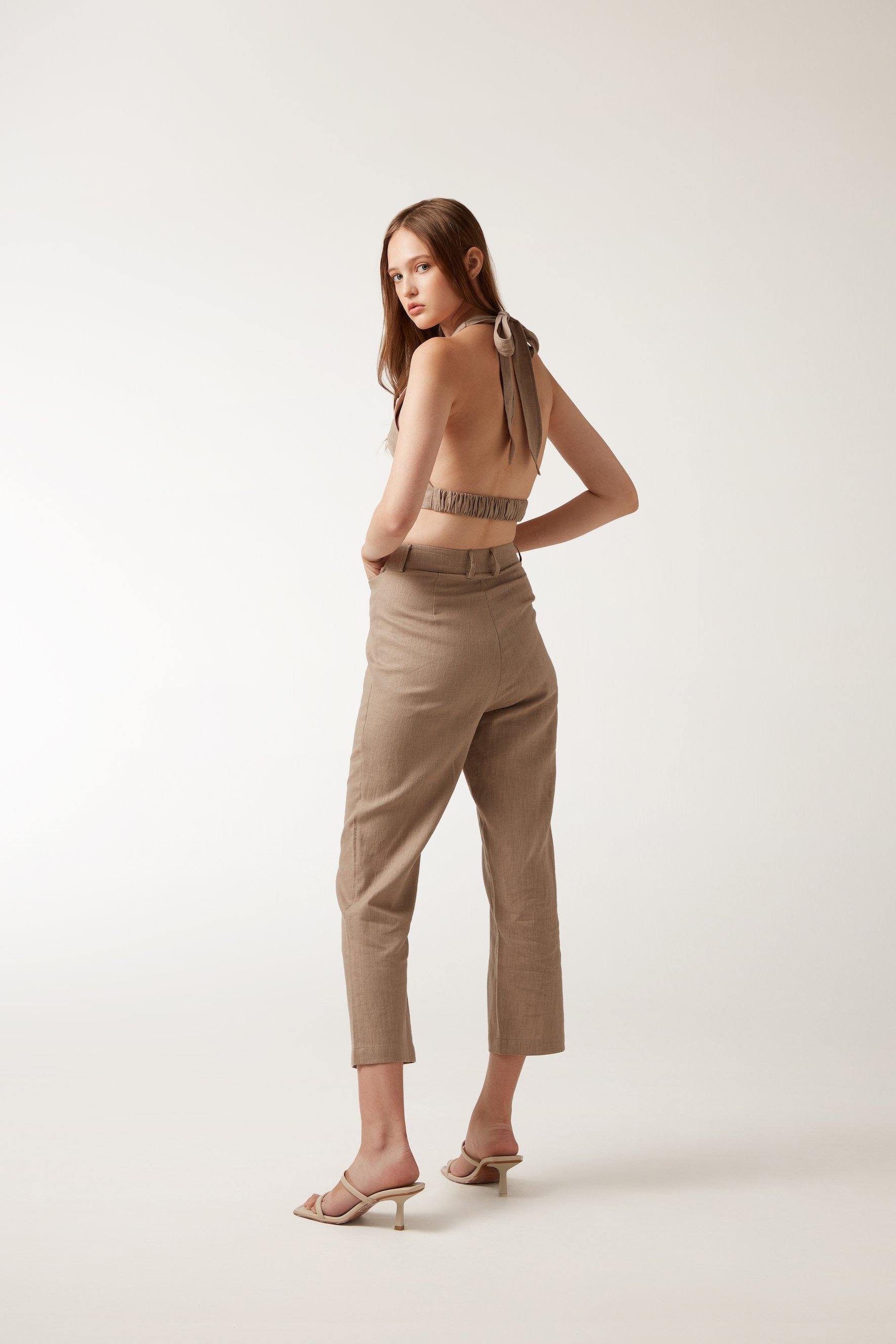 REINA Pants - Taupe - ANNIBODY