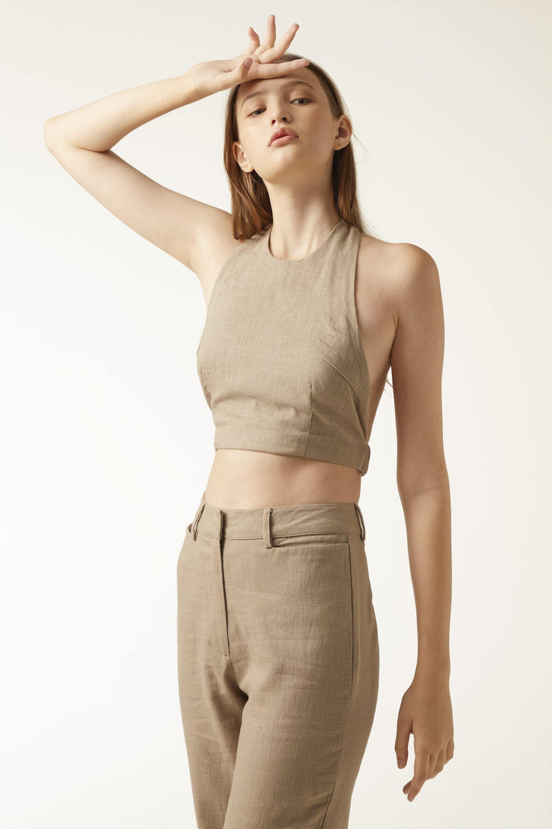 REINA Top - Taupe - ANNIBODY