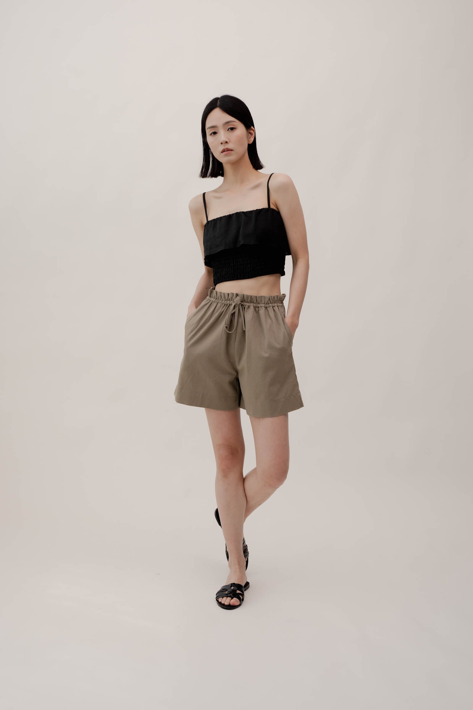 ELISE Shorts - Dark Olive