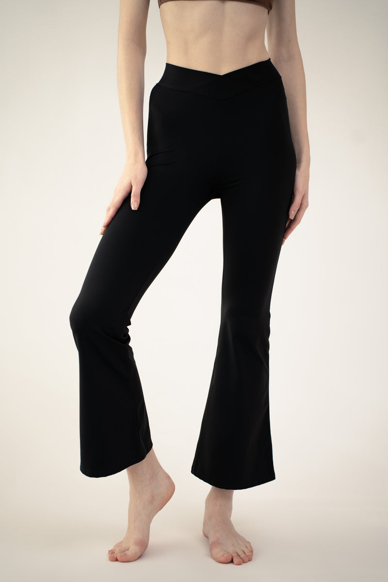 Flare Comfort women's pants for yoga and sports in micromodal