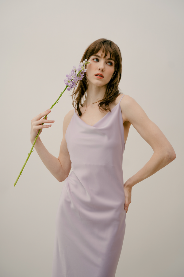 PAIGE 連身裙 - 淡紫色