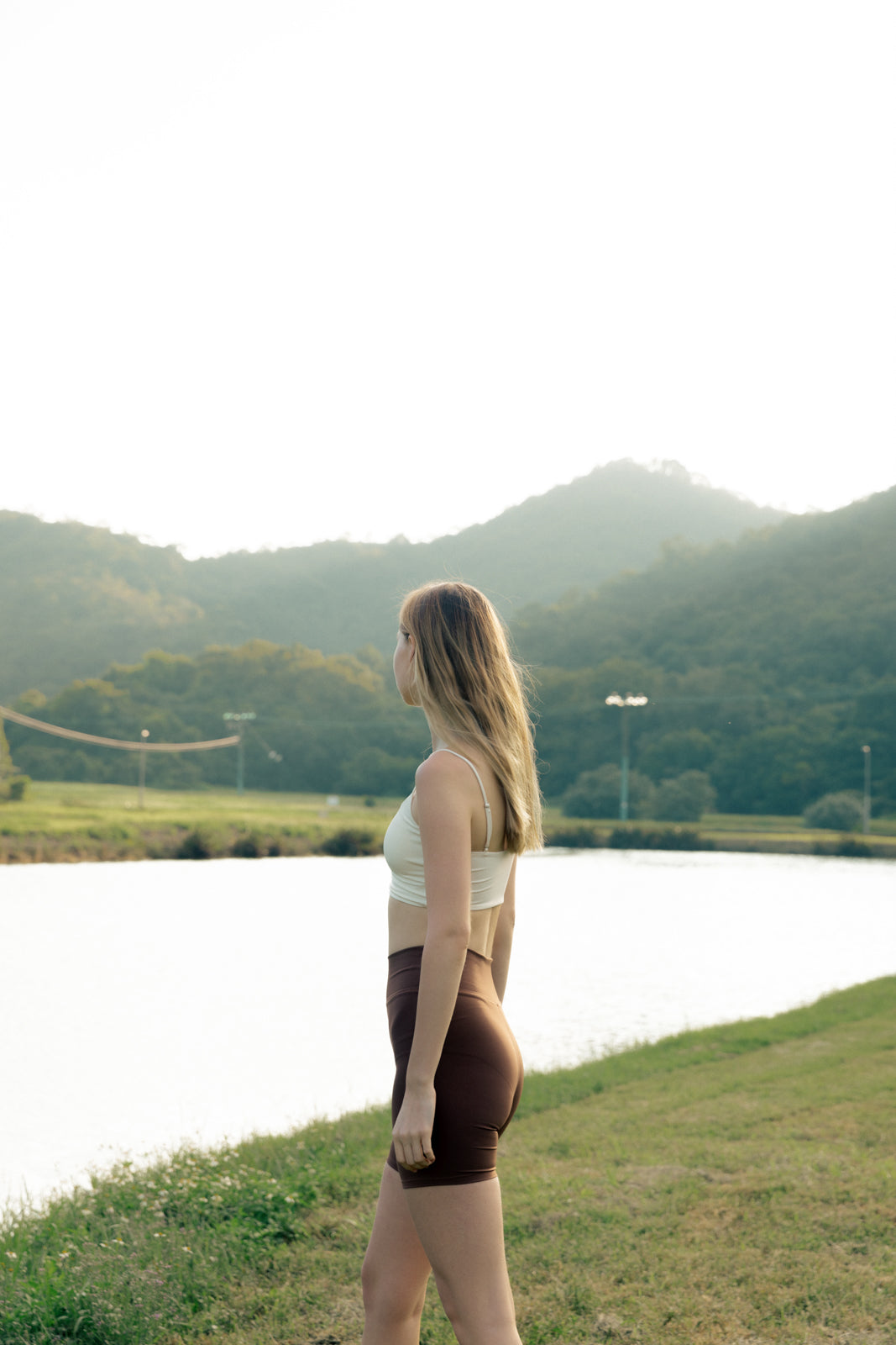 FRAME Biker Shorts - Mocha
