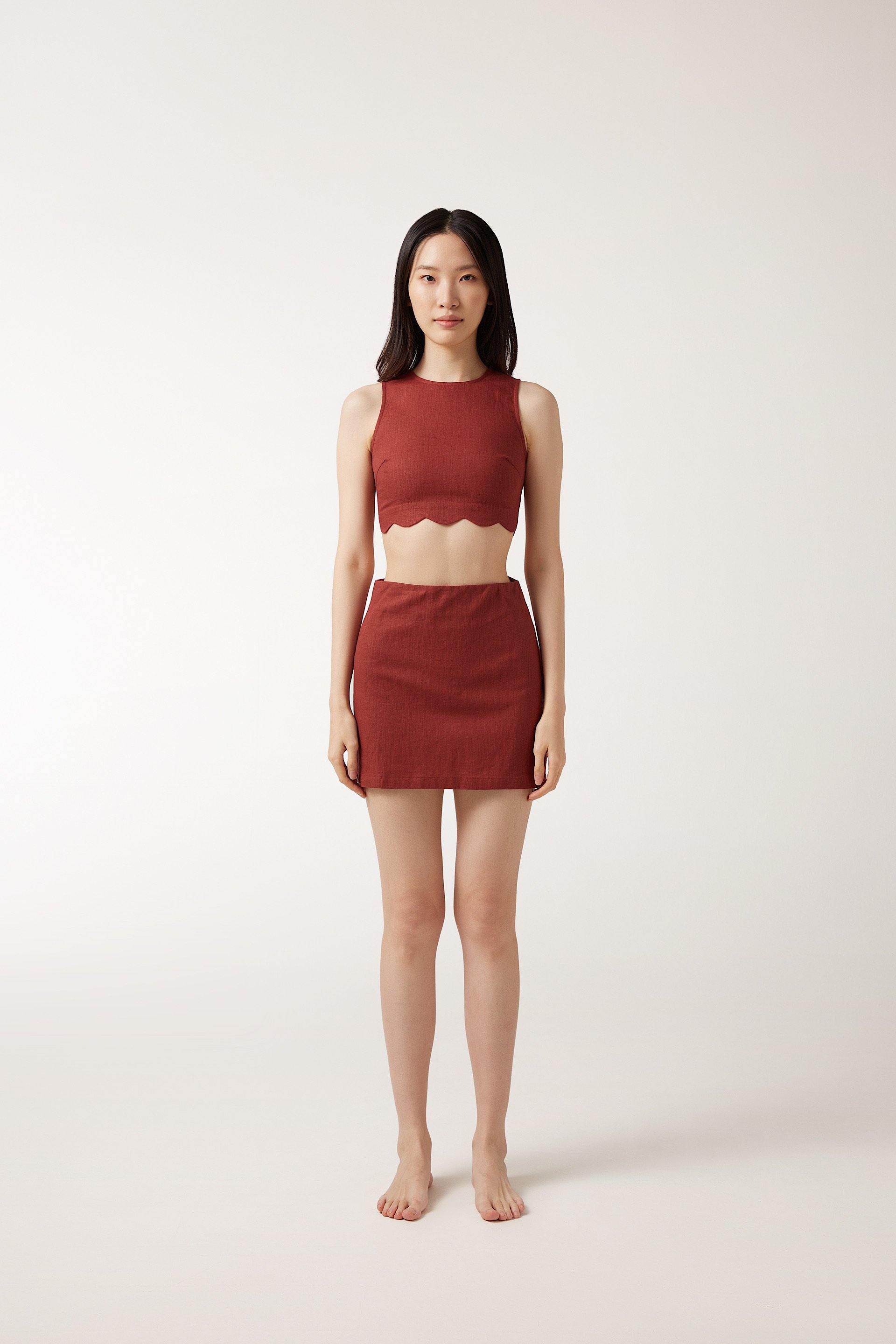 SOPHIE Top - Maroon - ANNIBODY
